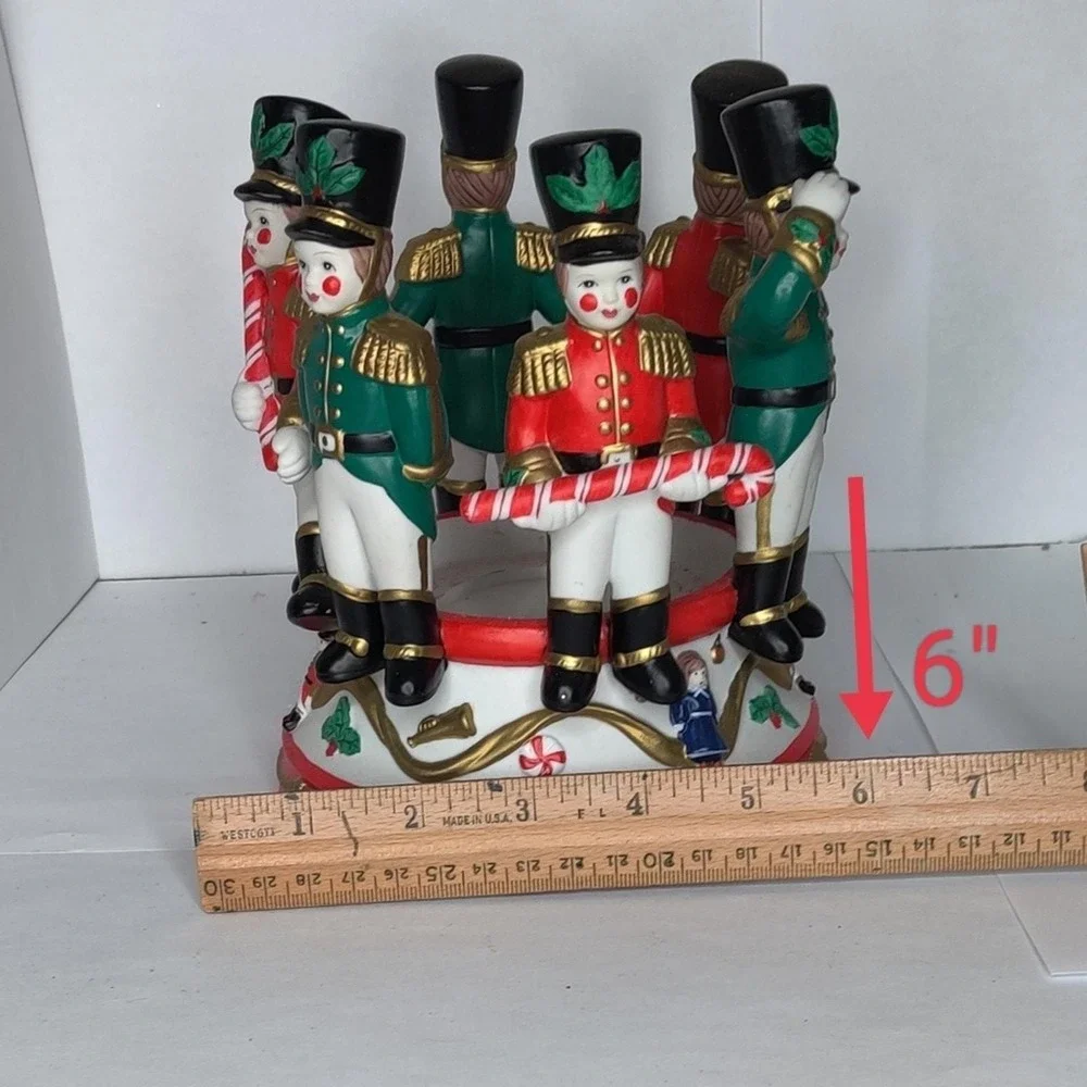 Vintage PartyLite Soldier Drummer Boy‎ Nutcracker Christmas Pillar Candle Holder
